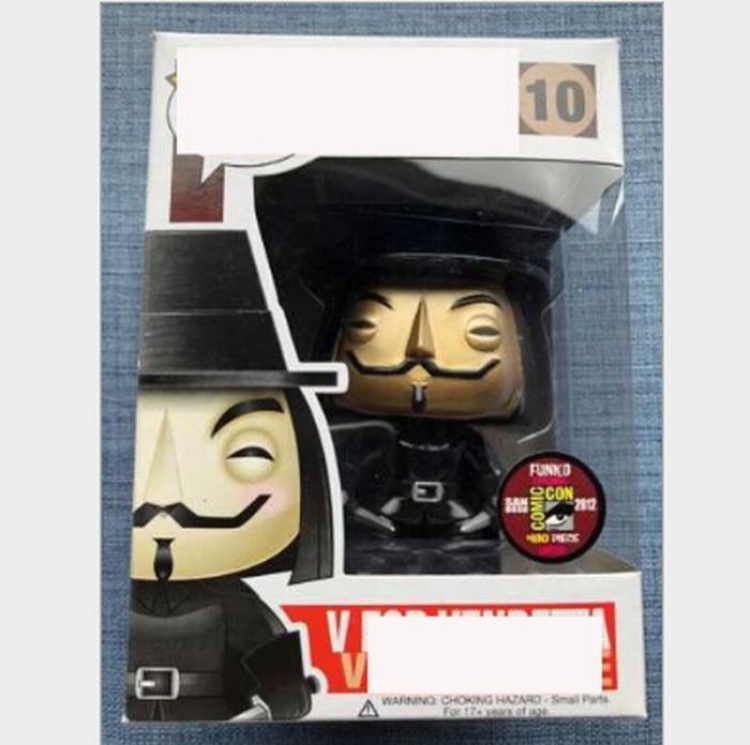 FUNKO POP 10 V for Vendetta Boxed Figure Decoration 10CM 0.14KG