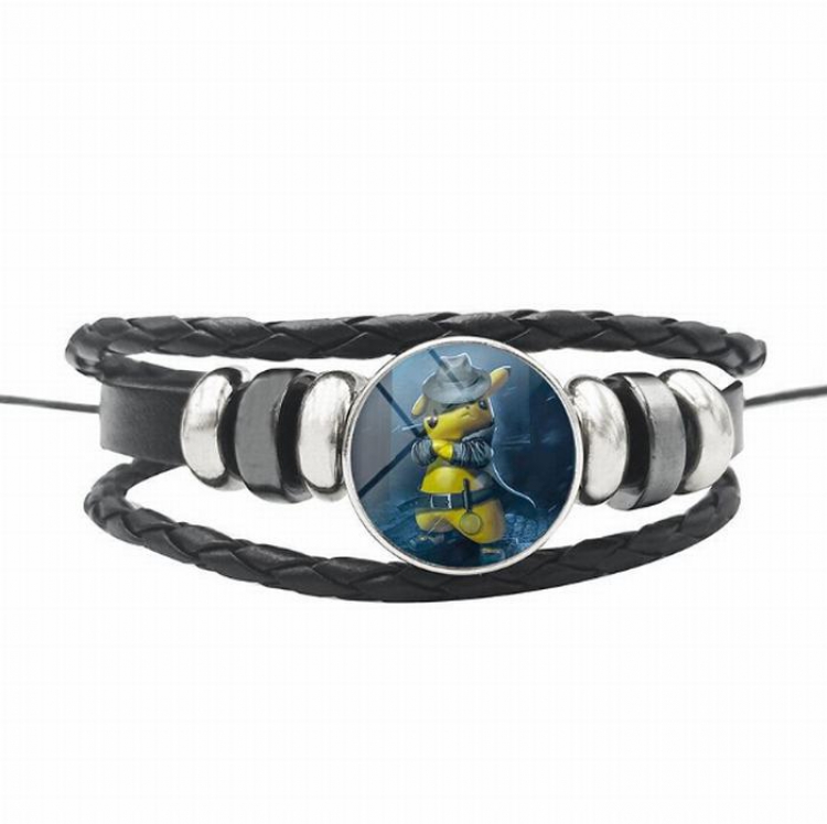 Pokémon Detective Pikachu Black woven bracelet price for 5 pcs 26CM 15G