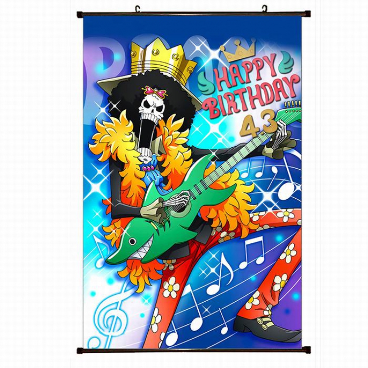 One Piece Plastic pole cloth painting Wall Scroll 60X90CM preorder 3 days H1-102 NO FILLING