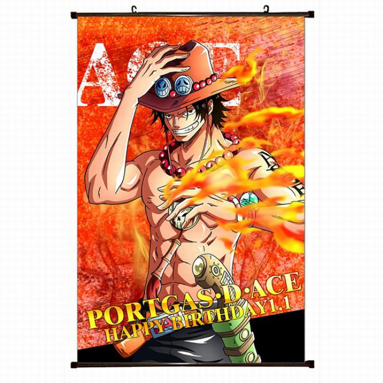 One Piece Plastic pole cloth painting Wall Scroll 60X90CM preorder 3 days H1-116 NO FILLING