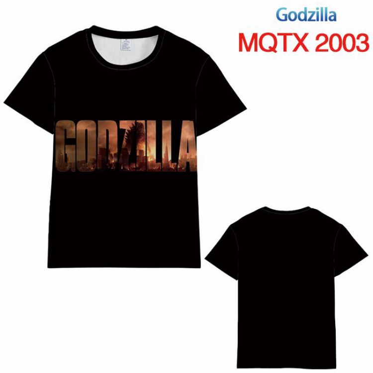 Godzilla Full color printed short sleeve t-shirt 10 sizes from XXS to 5XL MQTX-2003