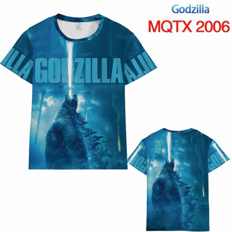 Godzilla Full color printed short sleeve t-shirt 10 sizes from XXS to 5XL MQTX-2006