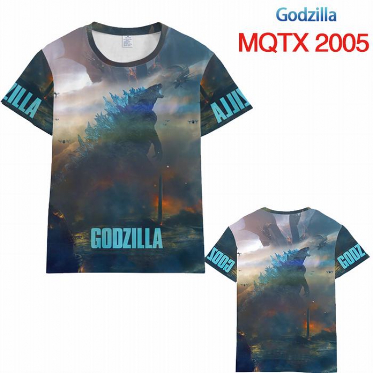 Godzilla Full color printed short sleeve t-shirt 10 sizes from XXS to 5XL MQTX-2005