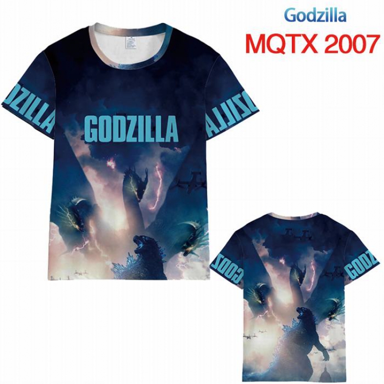 Godzilla Full color printed short sleeve t-shirt 10 sizes from XXS to 5XL MQTX-2007