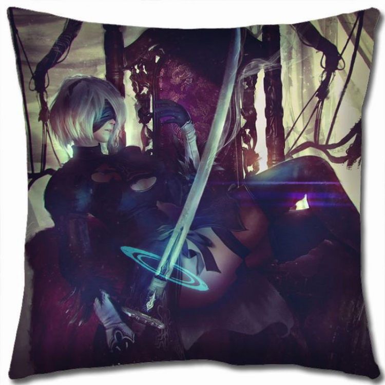 Nier:Automata Double-sided full color Pillow Cushion 45X45CM N5-23 NO FILLING