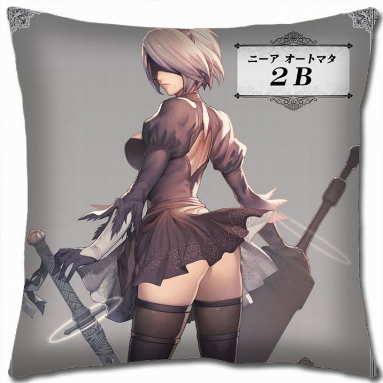 Nier:Automata Double-sided full color Pillow Cushion 45X45CM N5-34 NO FILLING
