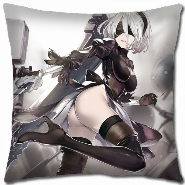Nier:Automata Double-sided full color Pillow Cushion 45X45CM N5-38 NO FILLING