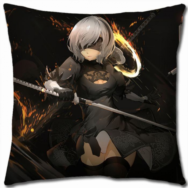 Nier:Automata Double-sided full color Pillow Cushion 45X45CM N5-49 NO FILLING