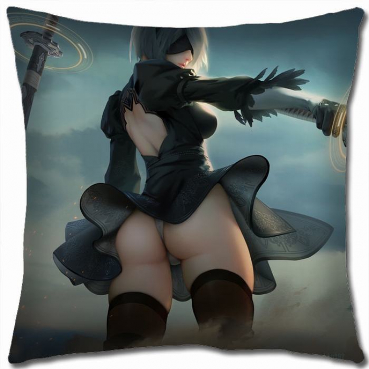 Nier:Automata Double-sided full color Pillow Cushion 45X45CM N5-52 NO FILLING