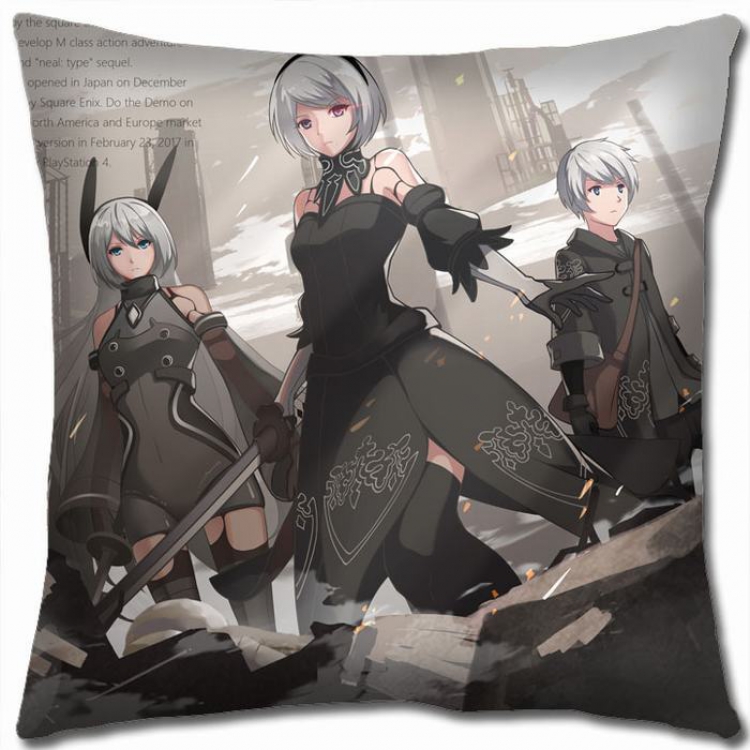 Nier:Automata Double-sided full color Pillow Cushion 45X45CM N5-58 NO FILLING
