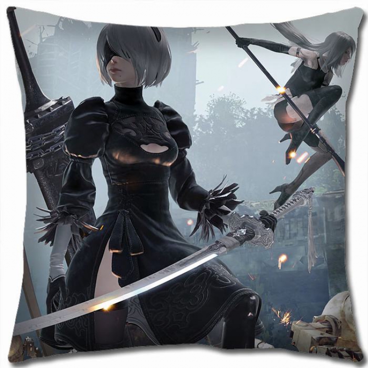 Nier:Automata Double-sided full color Pillow Cushion 45X45CM N5-65 NO FILLING
