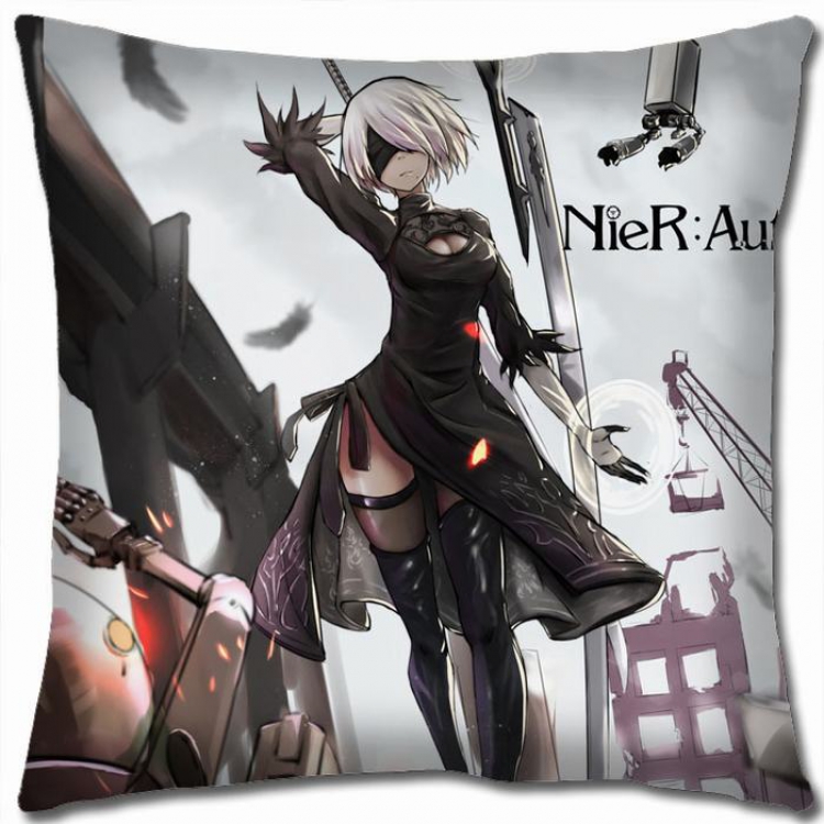 Nier:Automata Double-sided full color Pillow Cushion 45X45CM N5-68 NO FILLING