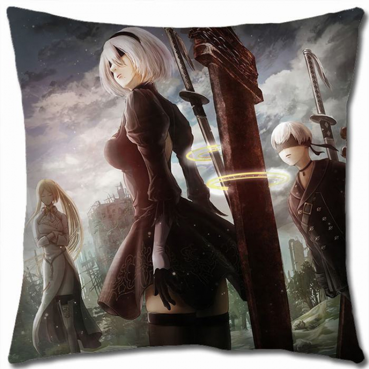 Nier:Automata Double-sided full color Pillow Cushion 45X45CM N5-69 NO FILLING