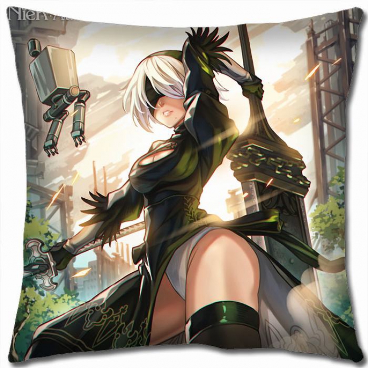 Nier:Automata Double-sided full color Pillow Cushion 45X45CM N5-77 NO FILLING