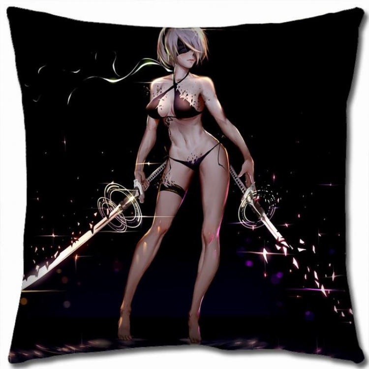 Nier:Automata Double-sided full color Pillow Cushion 45X45CM N5-80 NO FILLING