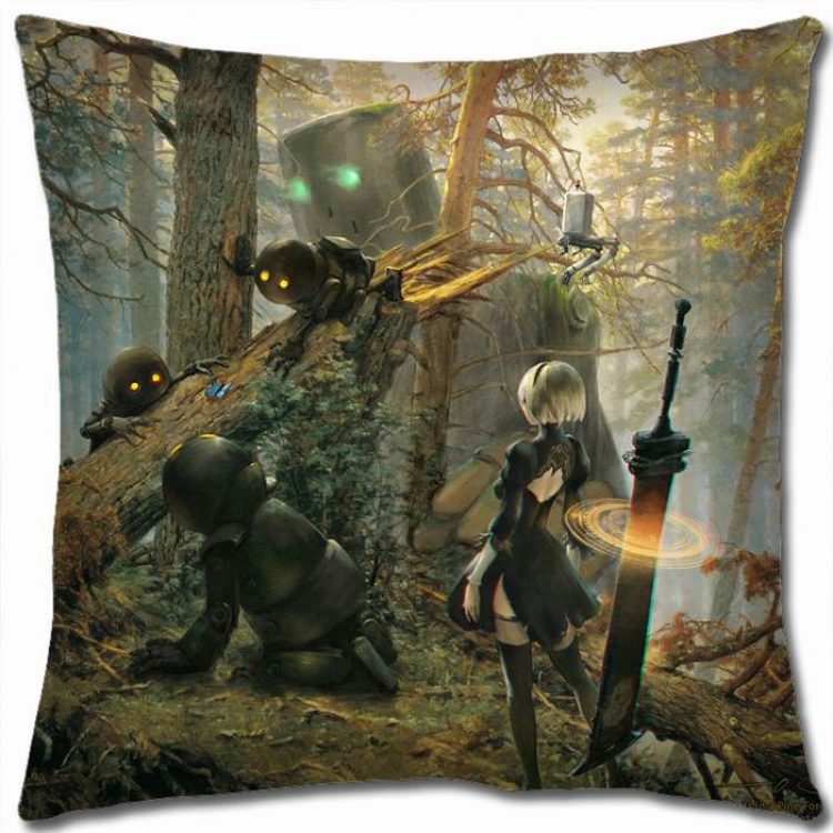 Nier:Automata Double-sided full color Pillow Cushion 45X45CM N5-95 NO FILLING