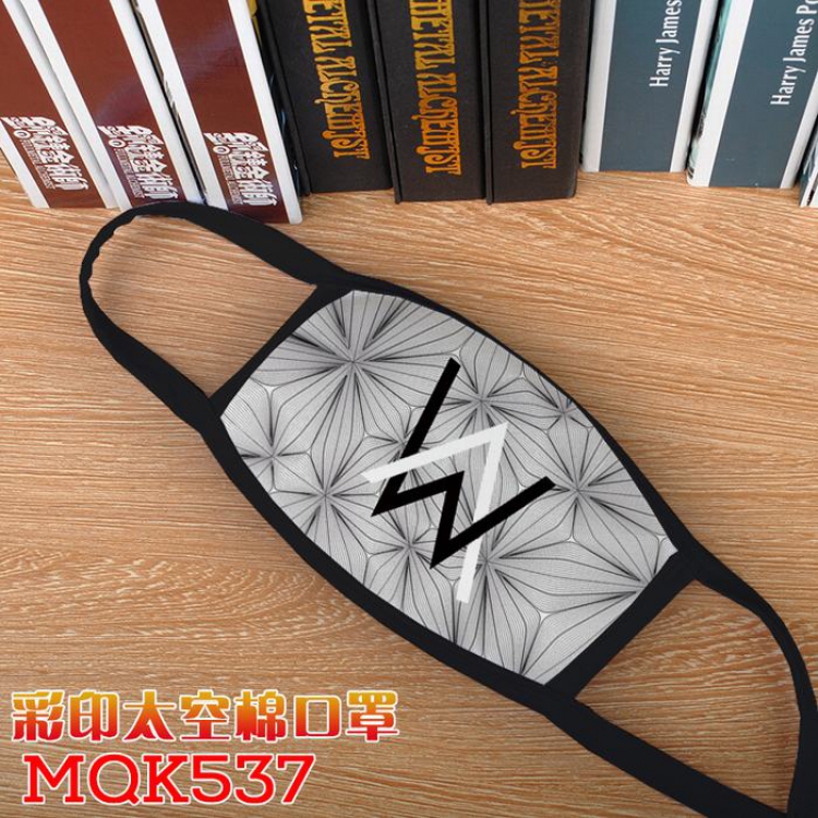 Alan Walker Color printing Space cotton Mask price for 5 pcs MQK537