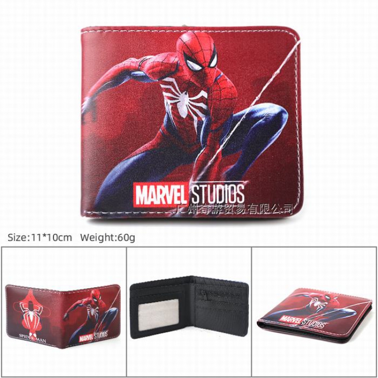 The avengers allianc Full color Twill two-fold short wallet Purse 11X10CM Style DS