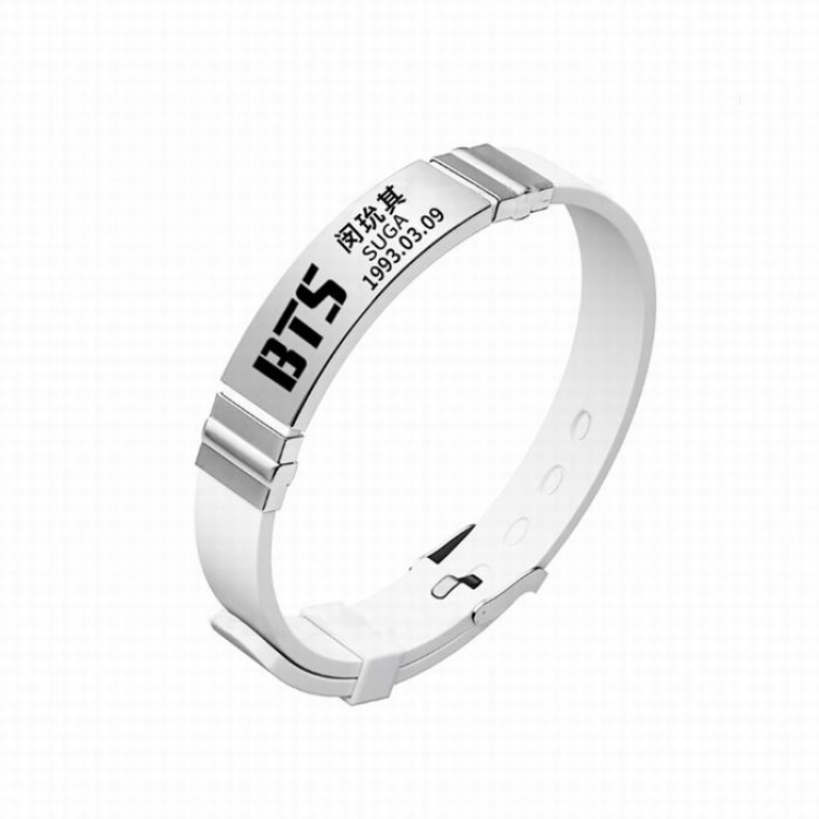 BTS Titanium steel Bracelet hand wrist band price for 5 pcs 21CM (adjustable)