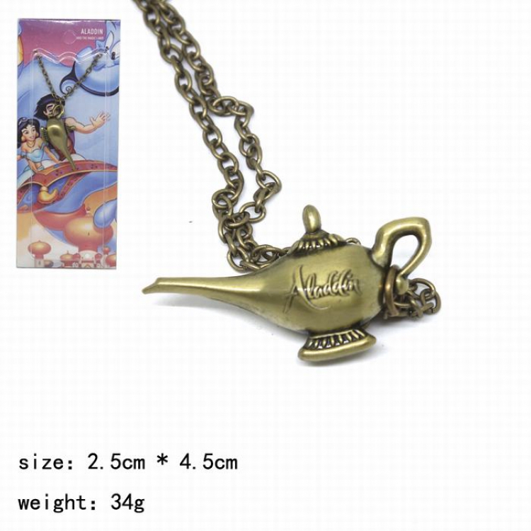 Aladdin and the magic lamp Necklace pendant