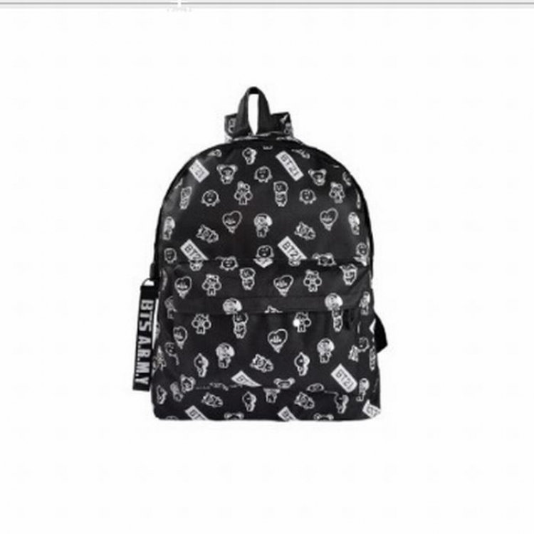 BTS BT21 Canvas printed backpack package Bag 40X31X11CM 0.33KG price for 3 pcs