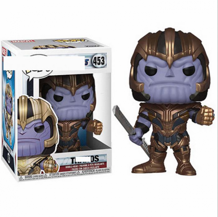 The avengers allianc Funko POP 453 Thanos Boxed Figure Decoration 10CM