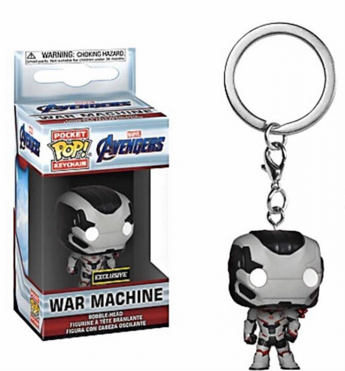 The avengers allianc POP War Machine Doll Figure Keychain pendant 5CM