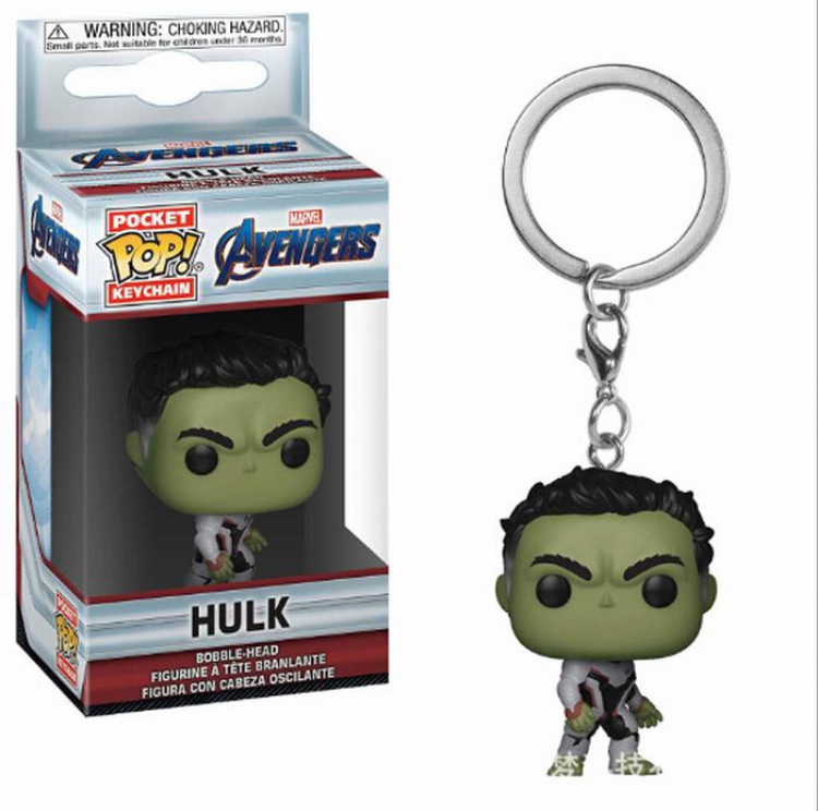 The avengers allianc POP Hulk Doll Figure Keychain pendant 5CM