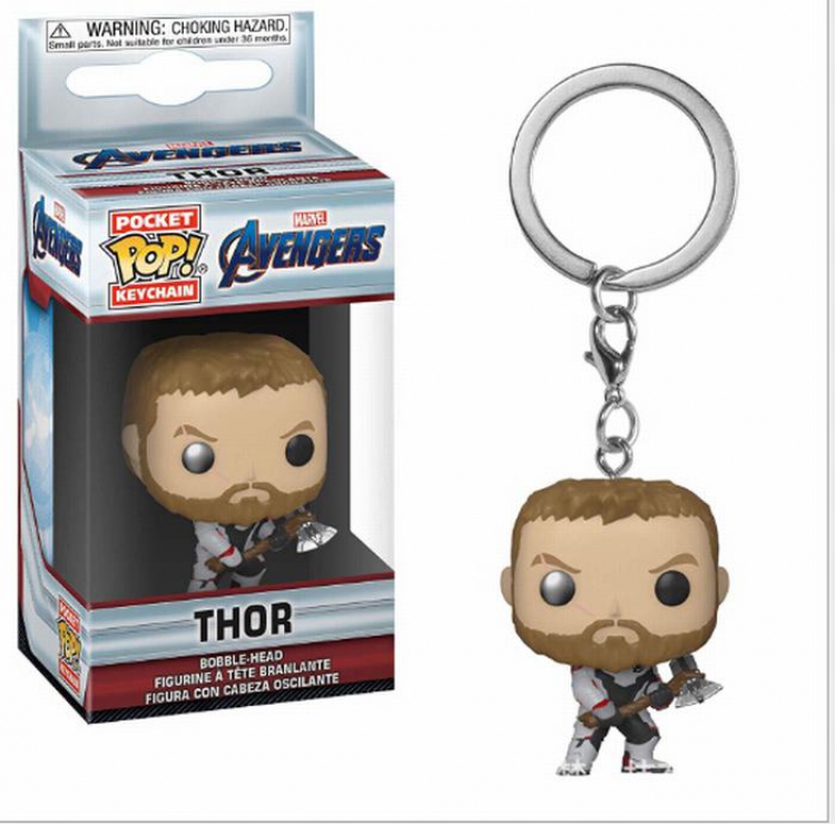 The avengers allianc POP Thor Doll Figure Keychain pendant 5CM