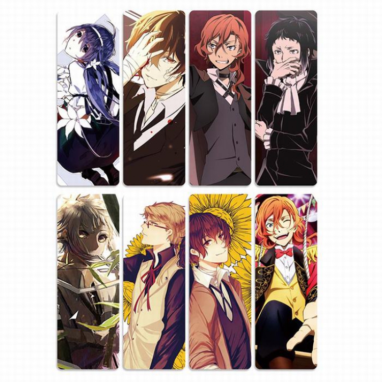Bungo Stray Dogs PVC Refined version Bookmark price for 5 set with 8 pcs a set Style G
