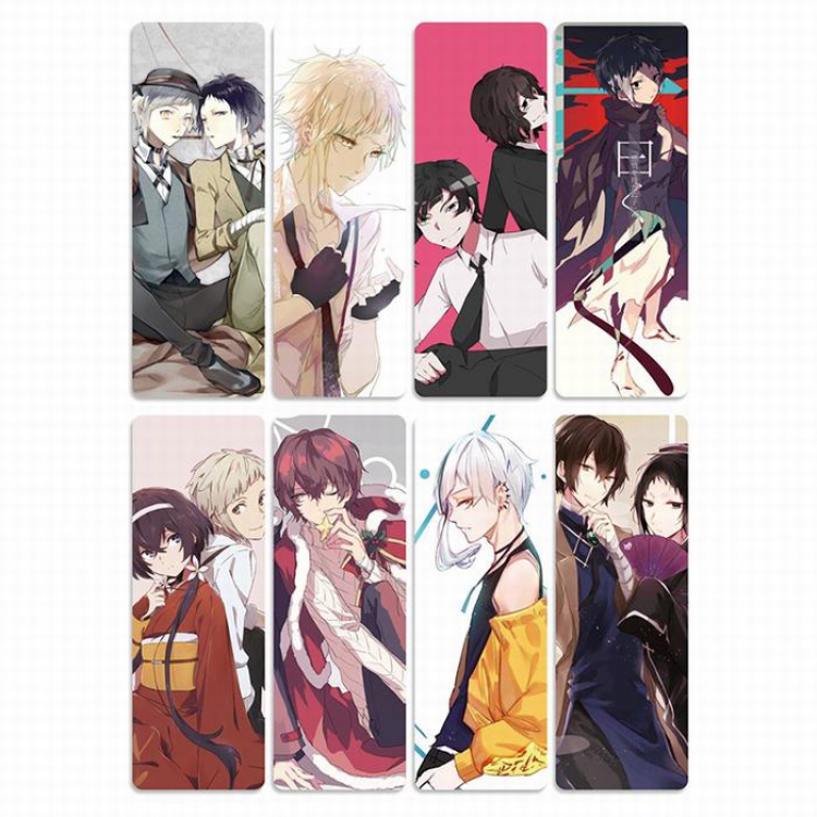 Bungo Stray Dogs PVC Refined version Bookmark price for 5 set with 8 pcs a set Style H