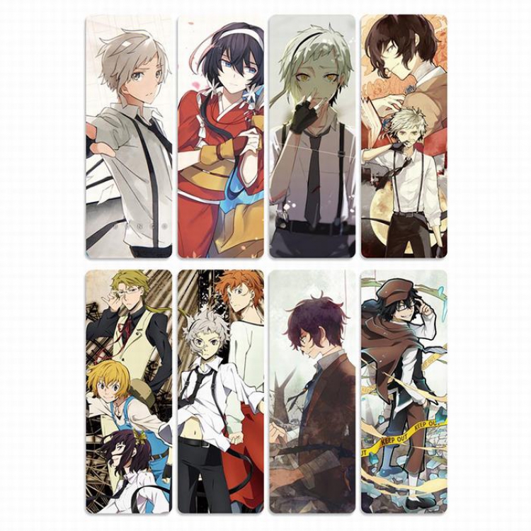 Bungo Stray Dogs PVC Refined version Bookmark price for 5 set with 8 pcs a set Style K