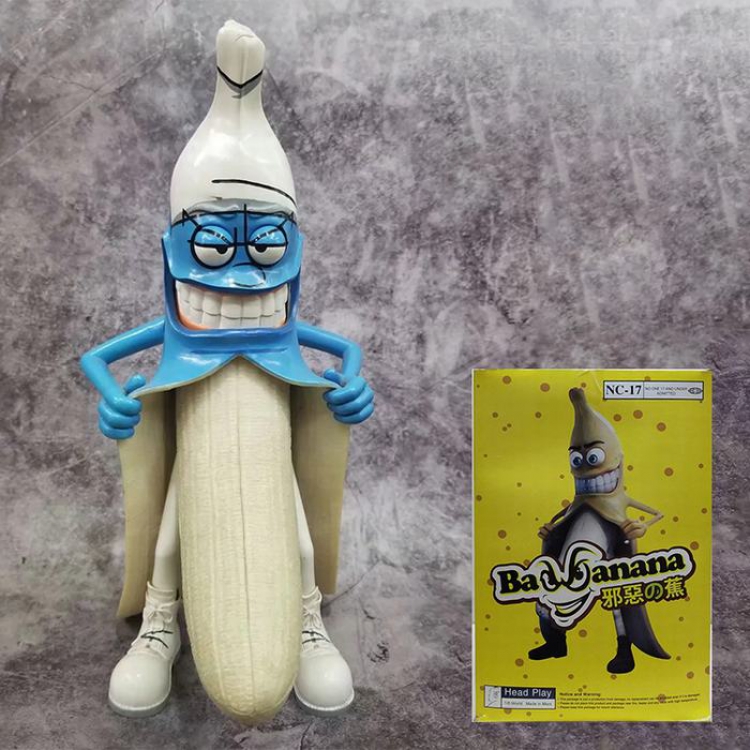 HeadPlay Banana man Cosplay Smurf PVC Boxed Figure Decoration 12 inches