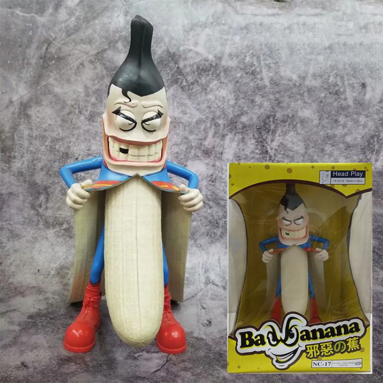 HeadPlay Banana man Cosplay Superman PVC Boxed Figure Decoration 12 inches 