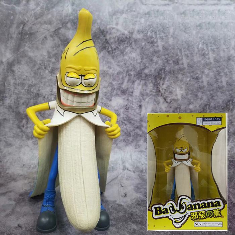 HeadPlay Banana man Cosplay Simpson PVC Boxed Figure Decoration 12 inches 