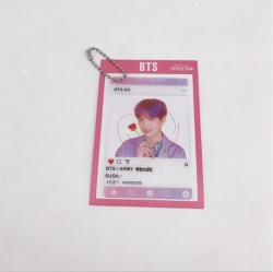 BTS Transparent card key ring ...