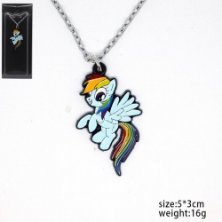 Rainbow pony Necklace pendant