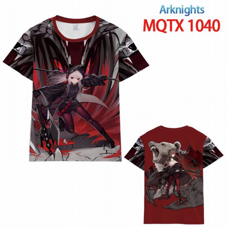 Arknights Full color printed short sleeve t-shirt 10 sizes from XXS to 5XL MQTX-1040