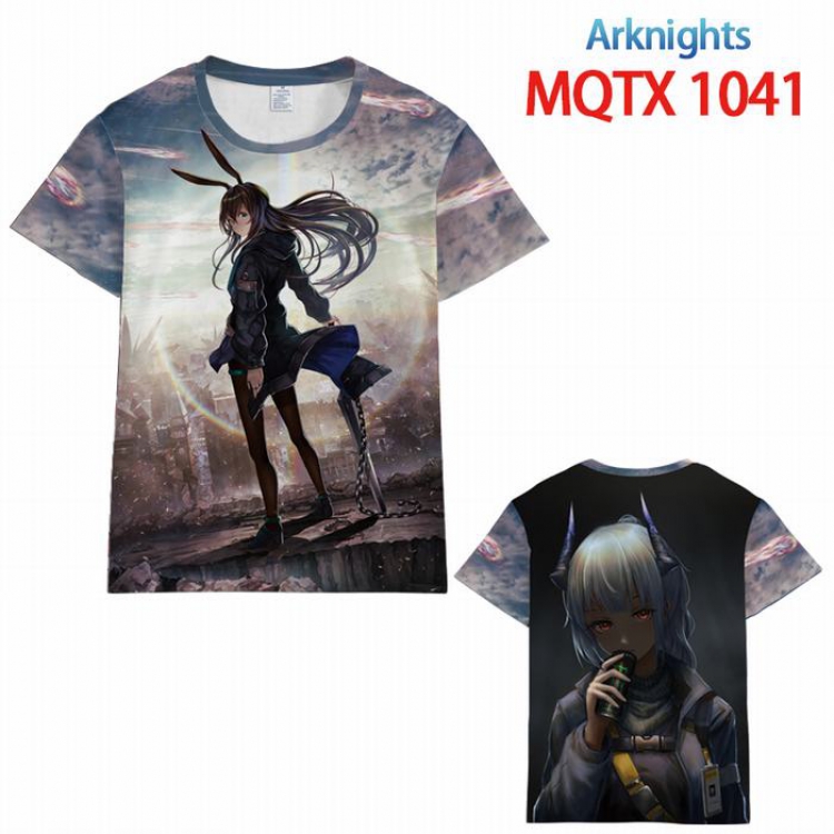 Arknights Full color printed short sleeve t-shirt 10 sizes from XXS to 5XL MQTX-1041