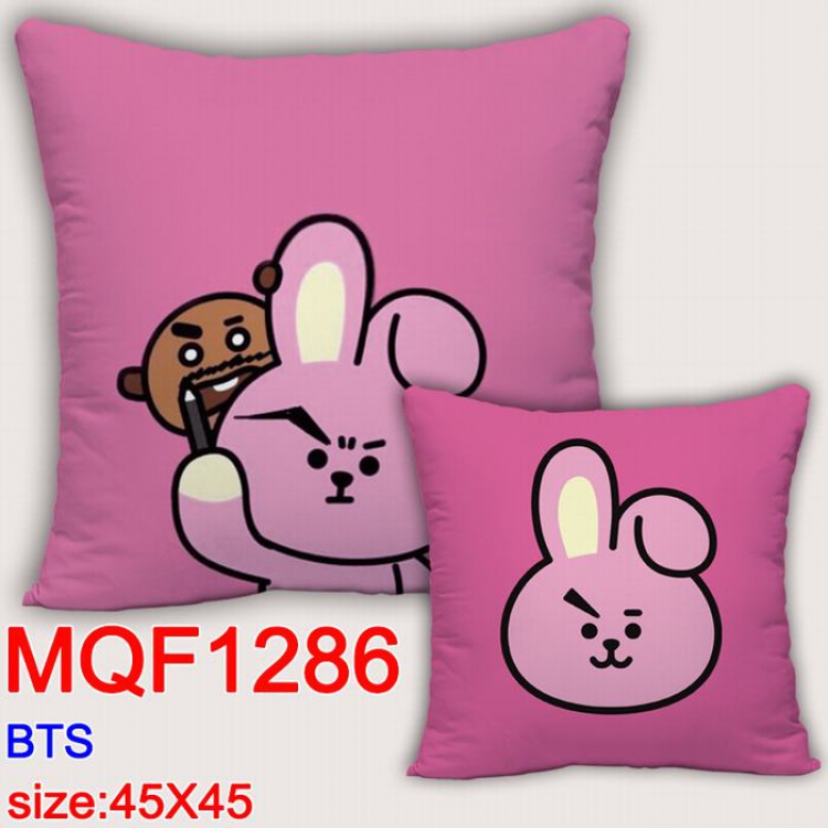 BTS BT21 Double-sided full color Pillow Cushion 45X45CM MQF 1286