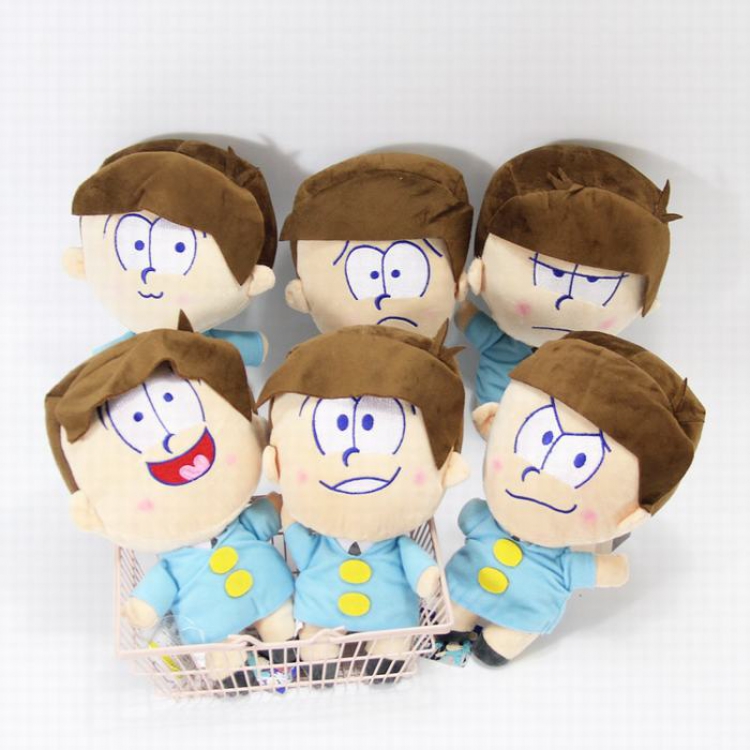 Osomatsu-san Cartoon character a set of 6 models Cartoon toy plush doll 23CM