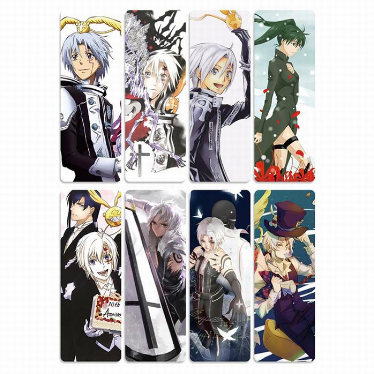 D.Gray-man PVC Refined version Bookmark price for 5 set with 8 pcs a set Style C