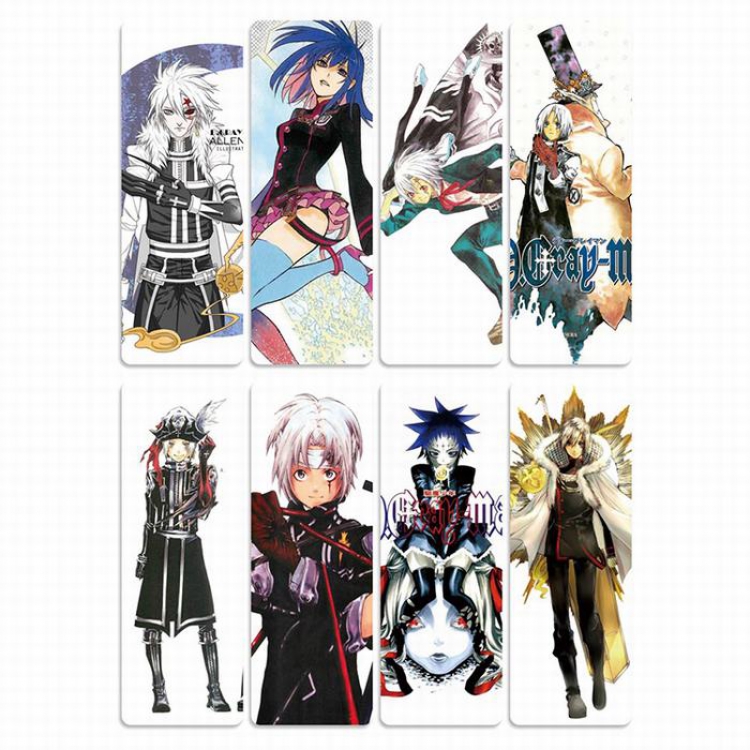 D.Gray-man PVC Refined version Bookmark price for 5 set with 8 pcs a set Style F