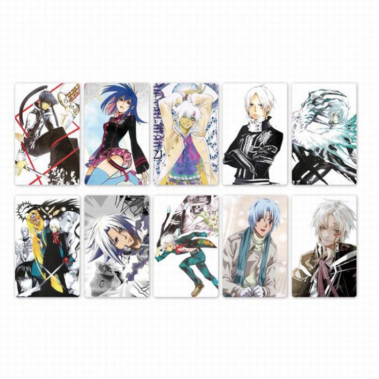D.Gray-man Card stickers price for 5 set with 10 pcs a set Style G