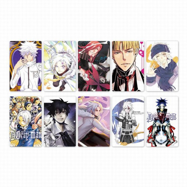 D.Gray-man Card stickers price for 5 set with 10 pcs a set Style I