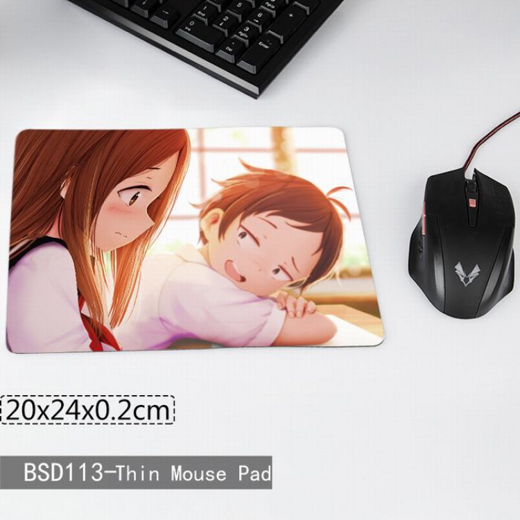Cartoon anime Printing cloth mouse pad 20X24X0.2CM BSD113