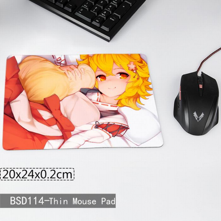 Cartoon anime Printing cloth mouse pad 20X24X0.2CM BSD114