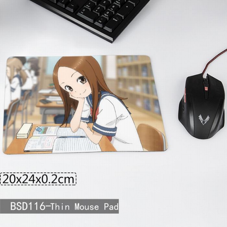 Cartoon anime Printing cloth mouse pad 20X24X0.2CM BSD116