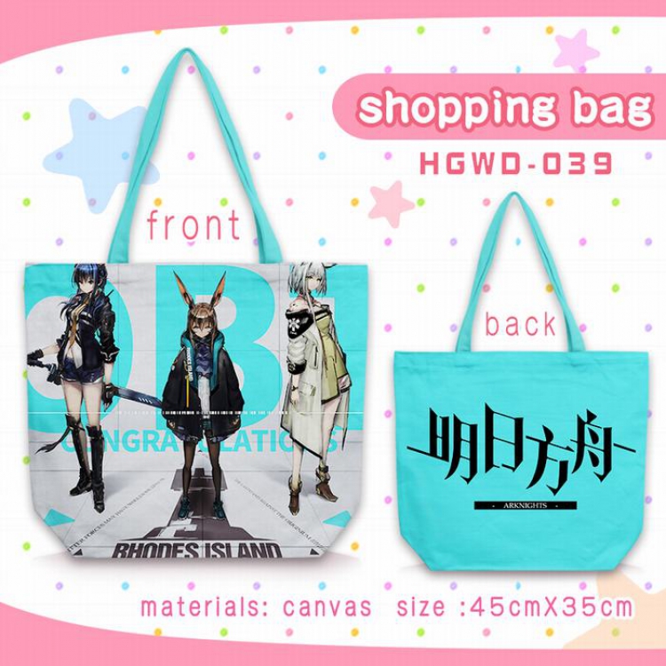 Cartoon anime One-shoulder canvas zipper shopping bag satchel 45X35CM HGWD039