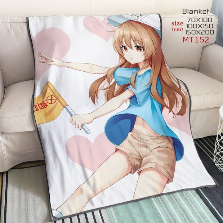 Working cell Cartoon anime Blanket 150X200CM MT152